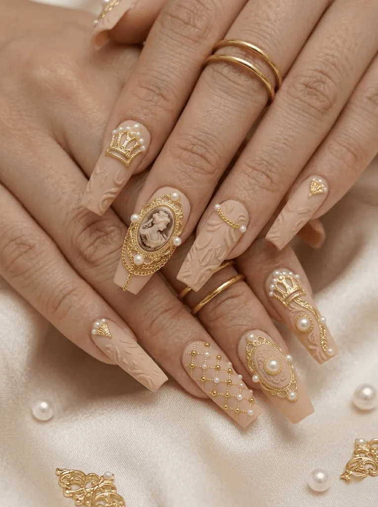 Intricate nail art Webster NY nail salon