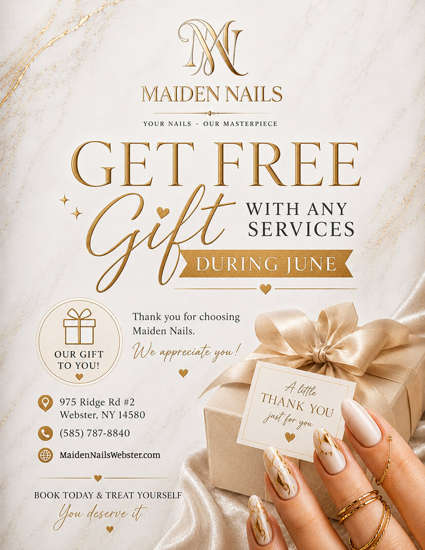 Maiden Nails — Get a free gift promotion